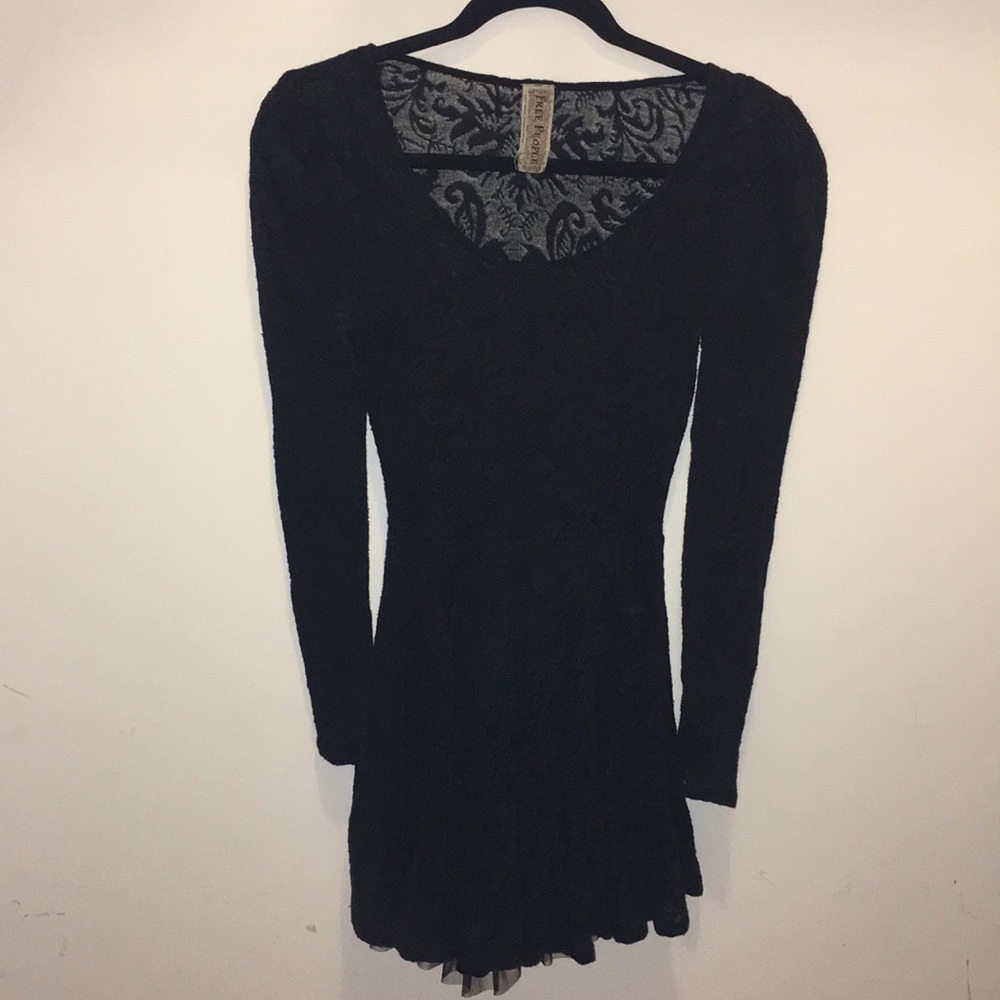 Free People black laced dress